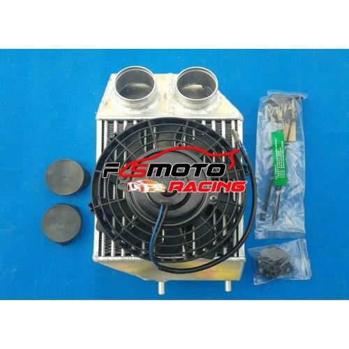 5" Side Mount Aluminum Intercooler + FAN For Renault 5 R5 GT 9/11/19 1.4L Turbo Super Capacity R5-BC40 1981-1991 Radiator