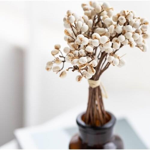 Natural Dried White Flowers Bouquet For Wedding Party Home Decor Christmass Day Valentines Day Gift Fashion New Products