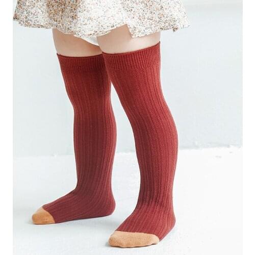 Children Above Knee Thigh High Socks For Girls Kid Toddlers Newborn Infant Cotton Cute Fun kawaii Tube Long Socks Baby Stockings