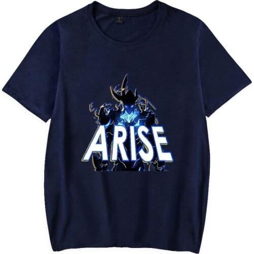 Solo Leveling Print Spring Summer Holiday Street Graffiti Style MenWomen Novelty street Streetwear T-shirt Hip hop Punk style