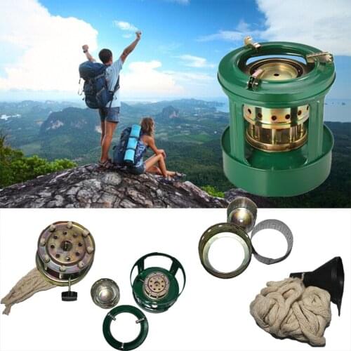 Kerosene Stove Integrated 8-Core Burner 2-3 People Handy Outdoor Stove 8 Wicks Kerosene Hiking Burner Camping Stove Heaters