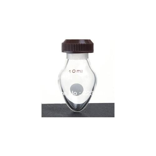 SYNTHWARE Flask, Pear shape, Threaded, Joint size:14/10, Capacity:5ml (F321005)