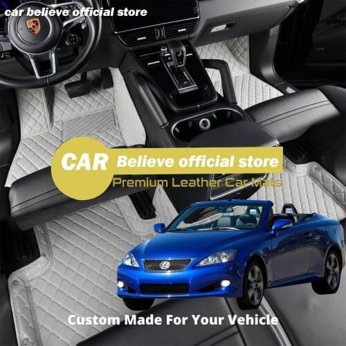 High quality Leather Car Floor mats For Lexus IS IS250 IS350 2012 2011 2010 2009 2008 Carpets Rugs Pads Accessories