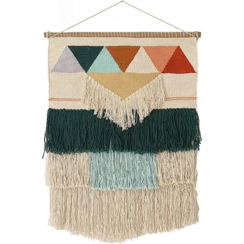 Creative Indian Hand Woven wall blanket Bohemian guest house wall hanging shielding meter box