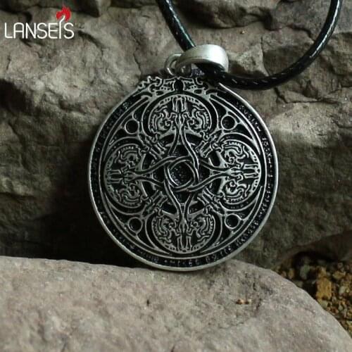 Lanseis 20pcs Norse Dragon Runic Cloak Pin - Viking - Runes retro Necklace pendant jewelry