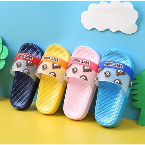 Best Bear Translucent Upper Childrens Sandals for Boys and Girls Violet Soft Sole Light Children Sandal