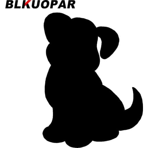 BLKUOPAR for Lovely Dog Car Stickers Fashionable Simple Decal Car Accessories Sunscreen Scratch-Proof Laptop Windows Decor