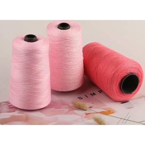 Milk Silk Thread DIY Crystal String Crochet Cushion Shawl Thread Spring, Autumn and Summer Fine Yarn Woven Hand-Woven