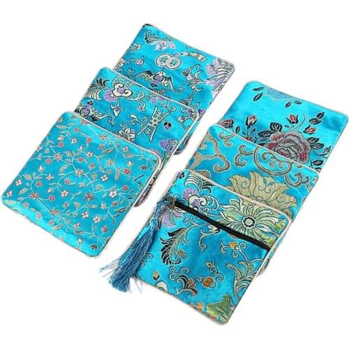 Bag Gift Classic Chinese Embroidery Jewelry Bag Storage Organizer Small Pouch Handmade Embroideries Earphone Bag