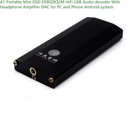 P1 Portable Mini DSD ES9028Q2M HiFi USB Audio decoder With Headphone Amplifier DAC for PC and Phone Android system