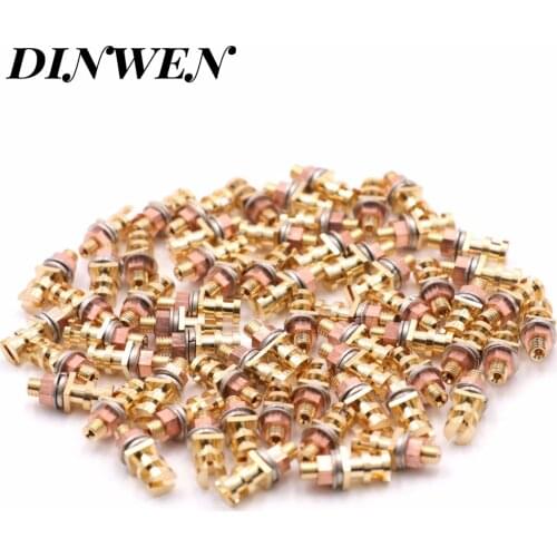 Gold Plated Machined Brass Turrets Terminal Lug Posts for Hifi Turret Board Tag Board Terminal Board Vintage Tube Guitar AMP DIY