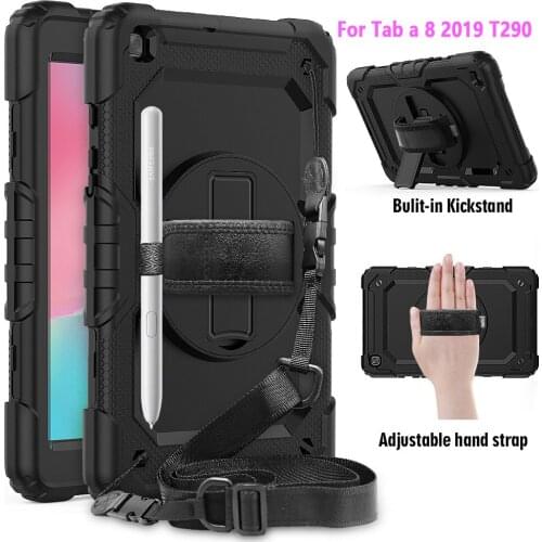 Samsung Galaxy Tab A8 2019 T290 T295 Case Cover With Shockproof Hand Rest Tablet Cover 360°Rotating Turntable Case for T29