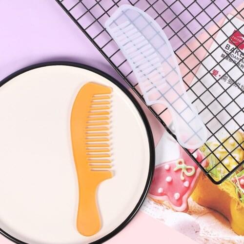 Sugarcraft Comb Crystal Epoxy UV Silicone Mold Handmade Mirror Pastry Moulds Baking Cake Decoration Tools
