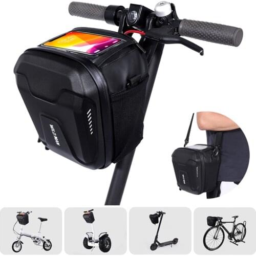 WILD MAN Electric Scooter Bag Carrying Phone holder Accessories Waterproof for Xiaomi Scooter Front Bicycle Bag Large 5L 4L 3L