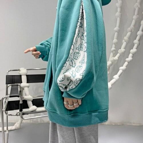 NEW Men Casual Popular Sweatshirts Fashion Green Man Streetwear Harajuku Autumn Winter Patchwork Print Hip Hop Hoodie Clothes