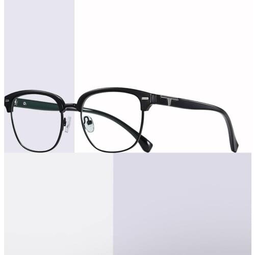 TR-90 Anti-Blue Ray Retro Full Rim Eyewear Frame Optical Spectacles with Spring Hinges Men and Women Style New Arrival
