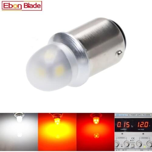 1Pcs 12V 1156 P21W BA15S 1157 BAY15D LED Bulb Car Auto Tail Lights Brake Lights Turn Lights Parking Lamp Bulbs White Amber RED