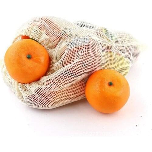 5/10PC Drawstring Mesh Sachet Pouches Vegetable Fruit Packing Bags Shopping Bags