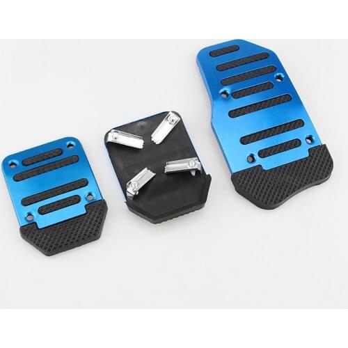 2Pcs/3Pcs Car Vehicle Automatic Manual Accelerator Brake Metal Foot Pedal Set