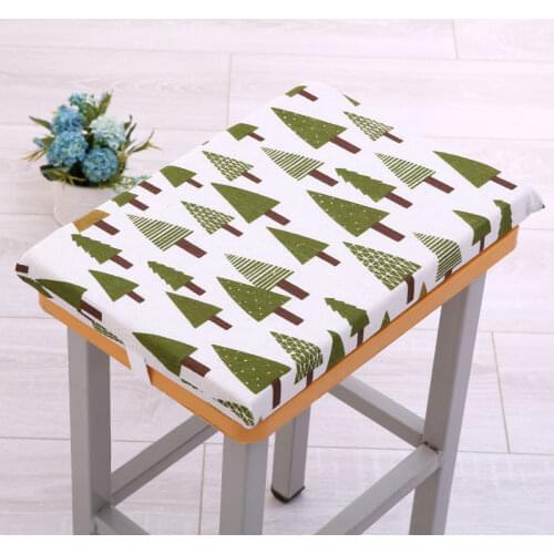 2 Styles School Student Stool Seat Mat Non-Slip Cartoon Pattern Classroom Chair Cushions Four Seasons Soft Sit Pad Thick Cushion