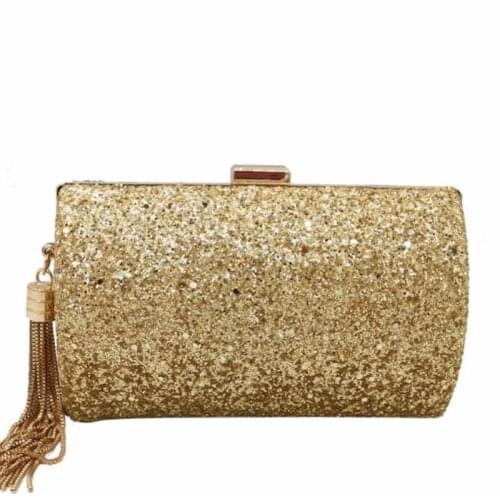 2020 women sequins evening bags bling wedding clutch wallets metal tassel shoulder bags fashion dinner bags MN1485