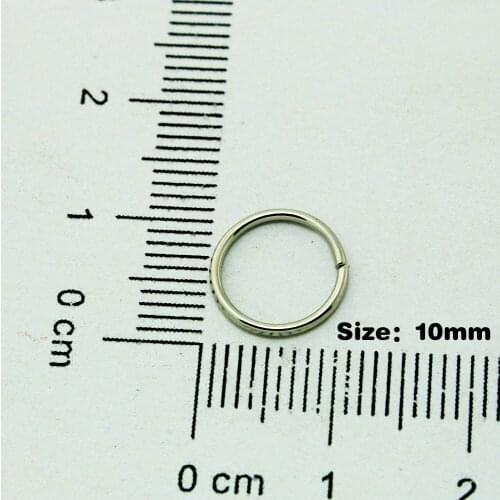 0.9X10MM 2600Pcs/lot White Open Jump Rings for charms