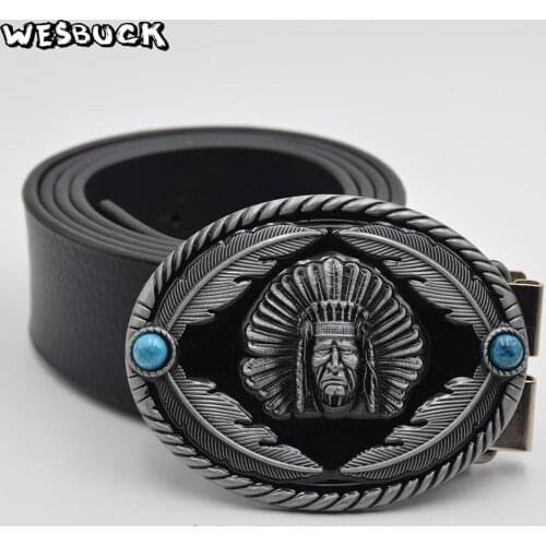 5 PCS MOQ WesBuck Brand Indian Belt Buckles for Men Women Cool Buckles