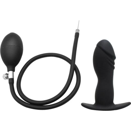 Inflated Super Big butt Plug Prostate Massage anal Dildo vaginal masturbation adult erotic Sex toys for Woman Man Anal Balls