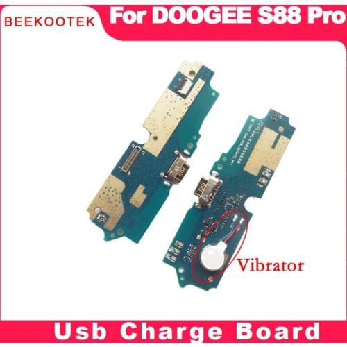 BEEKOOTEK New Original Doogee S88 Pro board with Vibrator for usb plug charge board Accessories for Doogee S88 PRO Mobile Phone