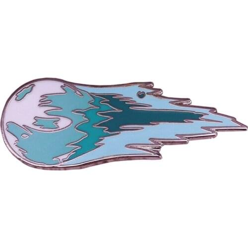 Final Fantasy 7 Meteor Enamel Pin Shadow brooch Majoras Mask Devil Moon Meteor Logo badge