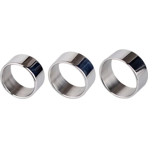Stainless Steel Penis Ring Metal Cock Ring Male Restraint Ring Delay Ejaculation Penis Trainer Sex Toys For Men Sex Product