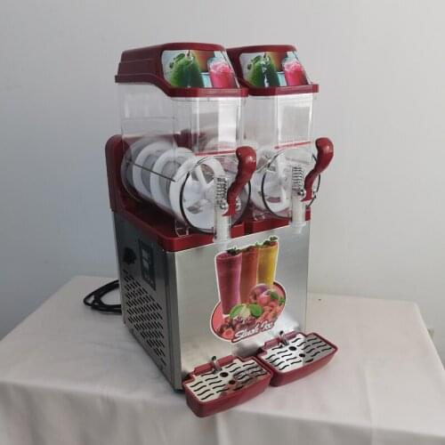 Commercial Snow Melting Machine Two Tank Smoothies Machine Slush Machine 24L