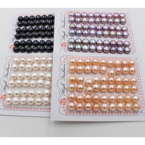 6-12mm Natural Freshwater Pearl Round Shape Loose Natural Stone Beads For Jewelry Making DIY Necklace Bracelets Earring Strand