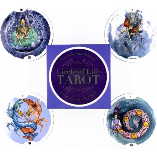 Circle Of Life Tarot Deck Leisure Party Table Game High Quality Fortune-telling Prophecy Oracle Cards With Guide Book