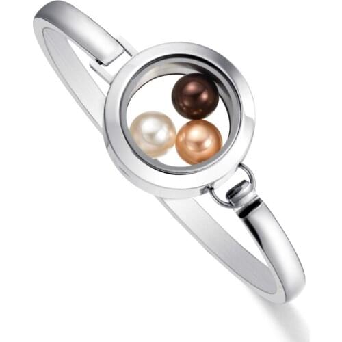 2019 Best selling Stainless Steel lockets Bracelet B pearl locket bracelet for beads and stone 6-8mm N17