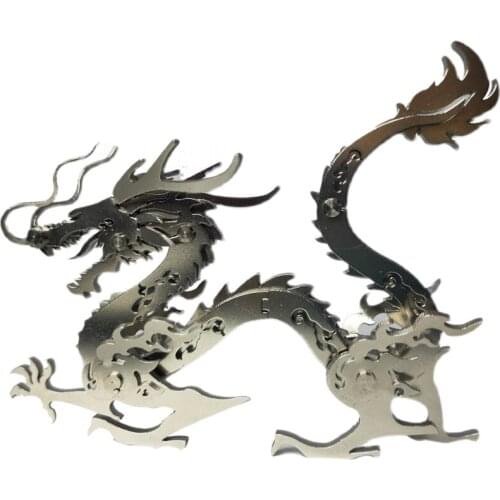 Steel Warcraft stainless steel metal three-dimensional manual adult mechanical puzzle model Dragon