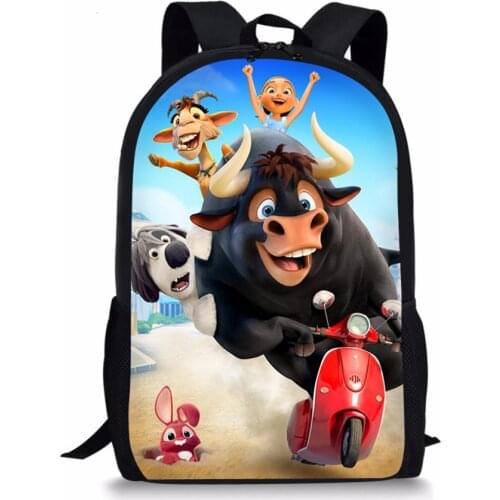 Fashion Hot Childrens' School Backpack Ferdinand Pattern Students School Bag Cartoon Anime Design Teenagers Book-Bags Mochila