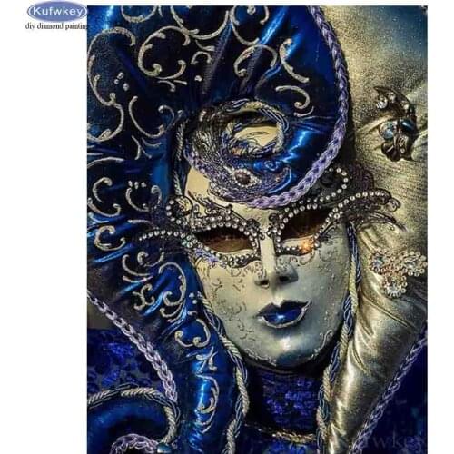 Wall Sticker Diamond Painting Cross-Stitch 5d Diamond Embroidery mask woman Painting Rhinestones Full Square Drill Mosaic kits