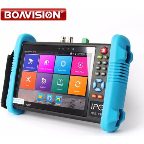 New 7 Inch Handheld IPC AHD TVI CVI CCTV Tester IPC9800 Plus With H.265/H.264, 4K Video Display Multi Functional ONVIF