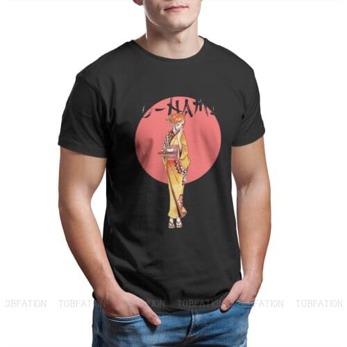One Piece Hot Anime Nami T Shirt Men Clothing Homme Oversized Tshirt Graphic Short Sleeve