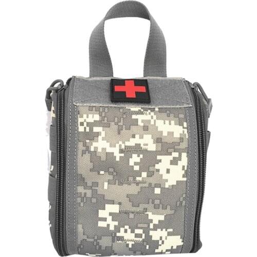Outdoor First Aid Kit Army Camouflage Hiking Climbing Package Big Capacity Supplies Storage Survival Kit Bag