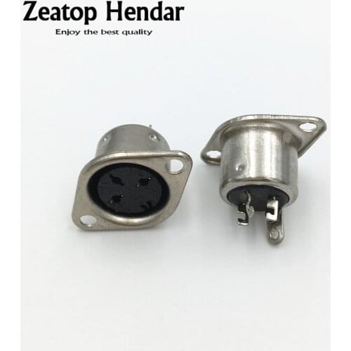 20Pcs DIN 3 Pin Female Jack Cable Plug Adapter Panel Mount Solder Chassis Connector