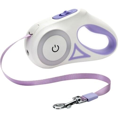 3M/5M Luminous Dog Leash Automatic Retractable Traction Rope Adjustable Leash Belt For Dog Cat Outdoor Walking Pet Accessories