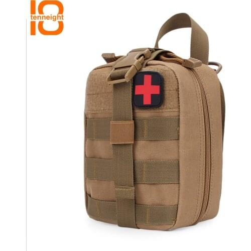 TENNEIGHT Tactical Medical Bag Multifunctional Waist Pack Travel First Aid Kit Camping Climbing Bag Emergency Case Survival Kit