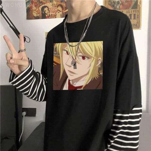 Funny Japanese Anime Moriarty The Patriot T-shirt Aesthetic Vintage Streetwear Harajuku Cool Cartoon Fashion Long Sleeve Tshirts
