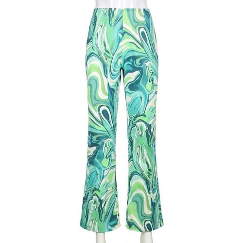 Women Vintage Joggers Trousers High-waist Zipper Trendy Pants Streetwear Summer Womens Harajuku Trousers