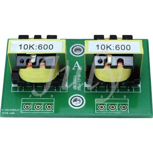 10K: 600 high-low level conversion Audio transformer Audio isolator Permalloy audio frequency response: 20hz—20Khz