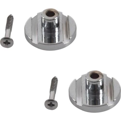 2pcs Pure Vintage -Style Jazz Bass/Precision Bass String Buckle Guide - Chrome