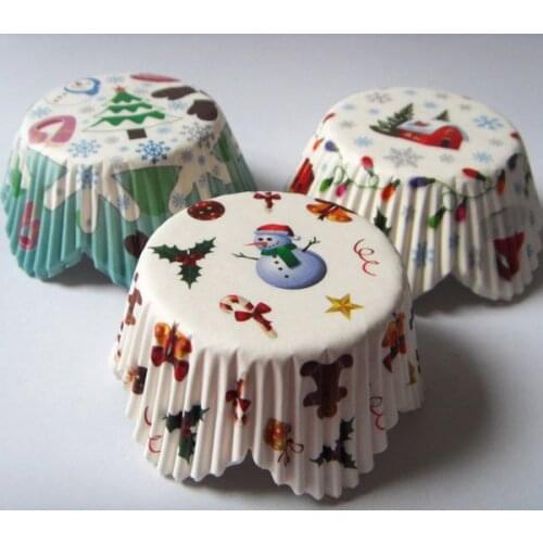 50X Spider Skull Pumpkin Halloween Cupcake Liners Baking Cup Muffin Tray Cases holder topper christmas birthday party cake tool