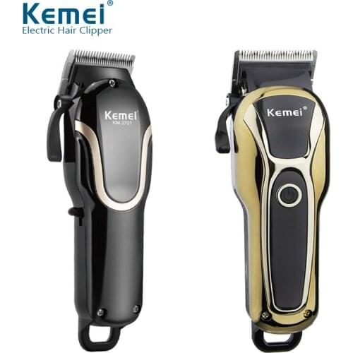 Kemei Cordless Rechargeable Electric Hair Clipper 5W Professional Mens Trimmer Precision Trimming Machine LCD Male Styling Tool